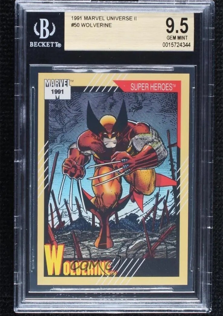 1991 Impel Marvel Universe Series II Super Heroes Wolverine BGS 9.5 GEM MINT NEW