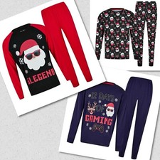 3 x Boy's Christmas Pyjamas PJs Xmas Festive Gaming Santa Theme NEW
