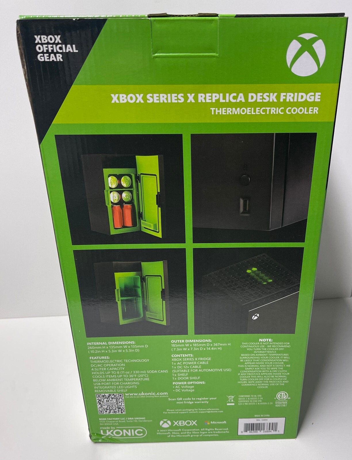 XBOX Series X Replica 8 Can Mini Fridge (Thermoelectric Cooler) eBay