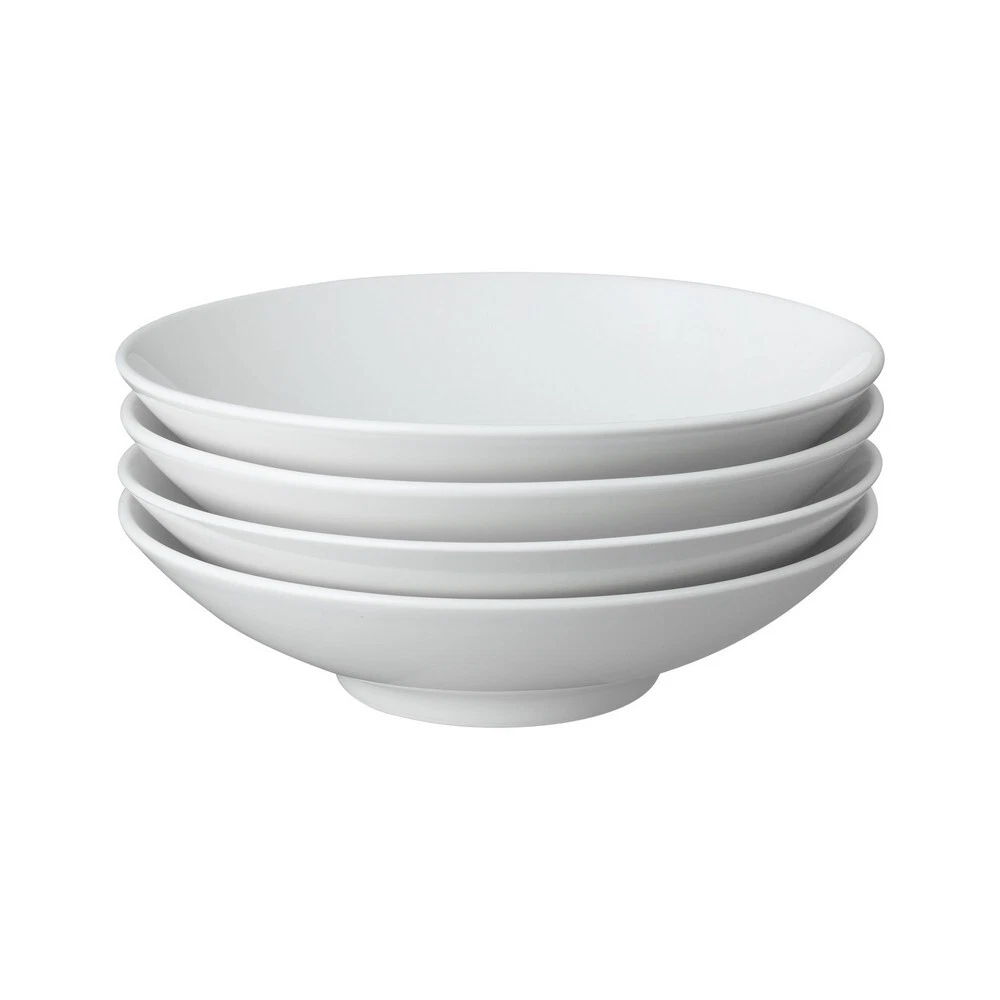Denby white cheap pasta bowls