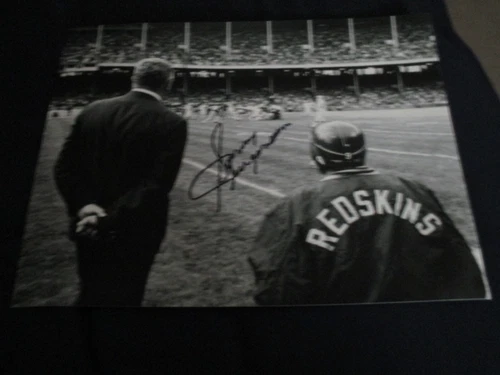 Washington Redskins SONNY JURGENSEN Signed 8x10 VINCE LOMBARDI Photo AUTOGRAPH A