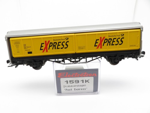 315HO /3 - Electrotren 1591 HO Schiebewandwagen Post Express gelb DB top in OVP | Zustand: Gebraucht