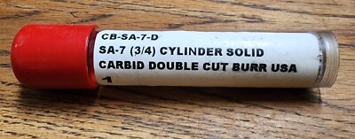 Carbid Double Cut Burr, CB-SA-7-D, SA-7 (3/4) Cylinder Solid
