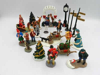 Lemax- Lot of Christmas Village Accessories- Figurines. Many Retired. Read Desc.