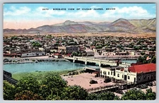 Postcard Birds-Eye View of Ciudad Juarez Mexico