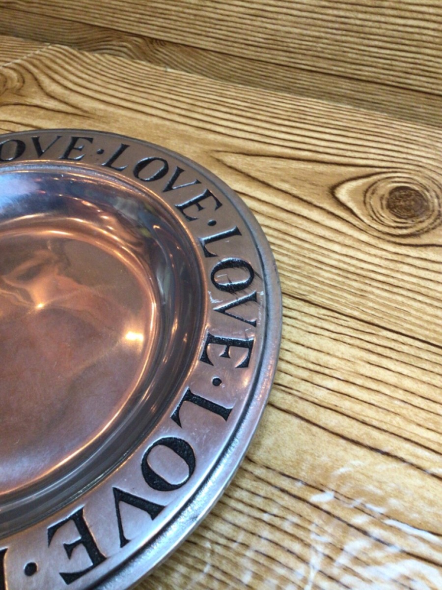 専用ですVintage Wilton Pewter Plate 　アメリカ Vintage Wilton Pewter LOVE Plate, Columbia PA, Collectors