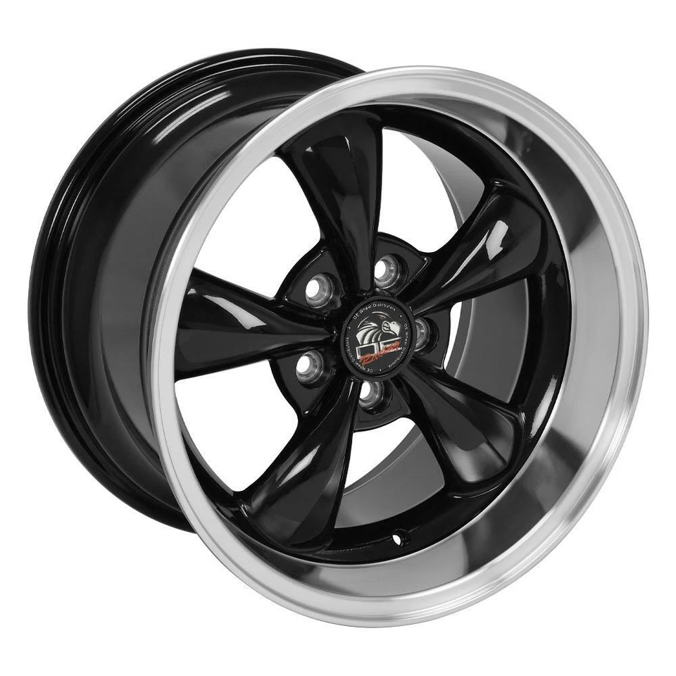 Rueda trasera 17x10,5 para Ford Mustang Bullitt estilo llanta negra W1X Foto 4 de 4