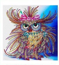 OWL  NO.2 -- SPECIAL  DIAMOND  EMBROIDERY  CROSS - STITCH  3D DIAMOND