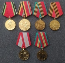 Collection jubilee medals Soviet Red Army USSR 6 pieces