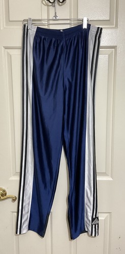 Vintage Mens M Adidas 3 Stripe Blue w 