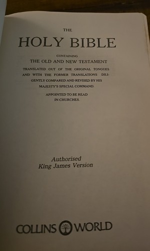 1975 Collins Bible Old And New Testament Wooden Covers AKJV - Picture 3 of 4