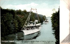 Thousand Islands, Steamers Castanet, Captain Visger, Hugh C. Leighton Postcard