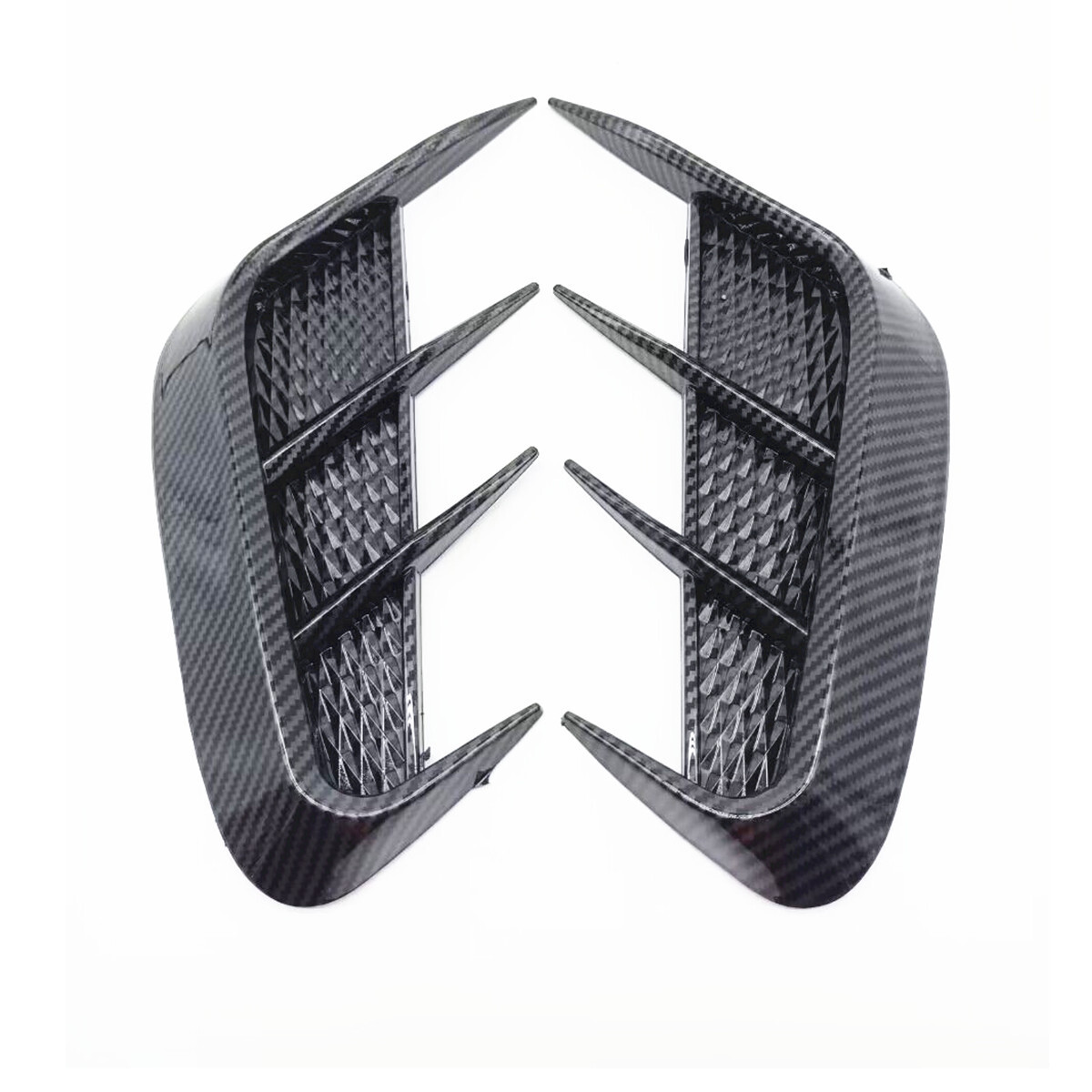 Carbon Fiber Car Side Fender Vent Wing Cover Exterior Trim Accessory