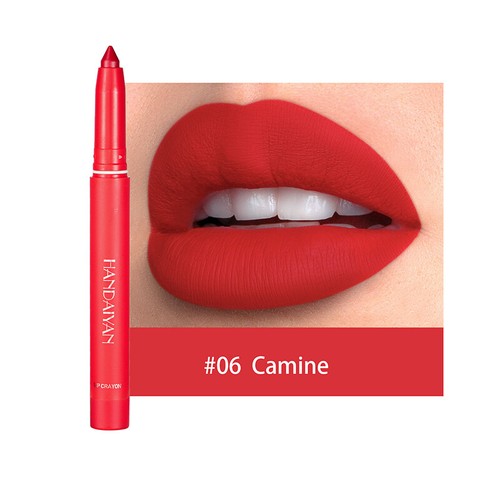Women Waterproof Matte Lipstick Non-stick Cup Lip Liner Pencil Velvet Nude - Picture 20 of 34