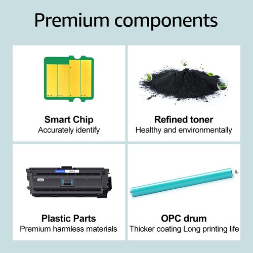 CF360X-CF363X SET CMYK Toner for HP 508X LaserJet Enterprise M553 M552dn M553x - Afbeelding 4 van 12