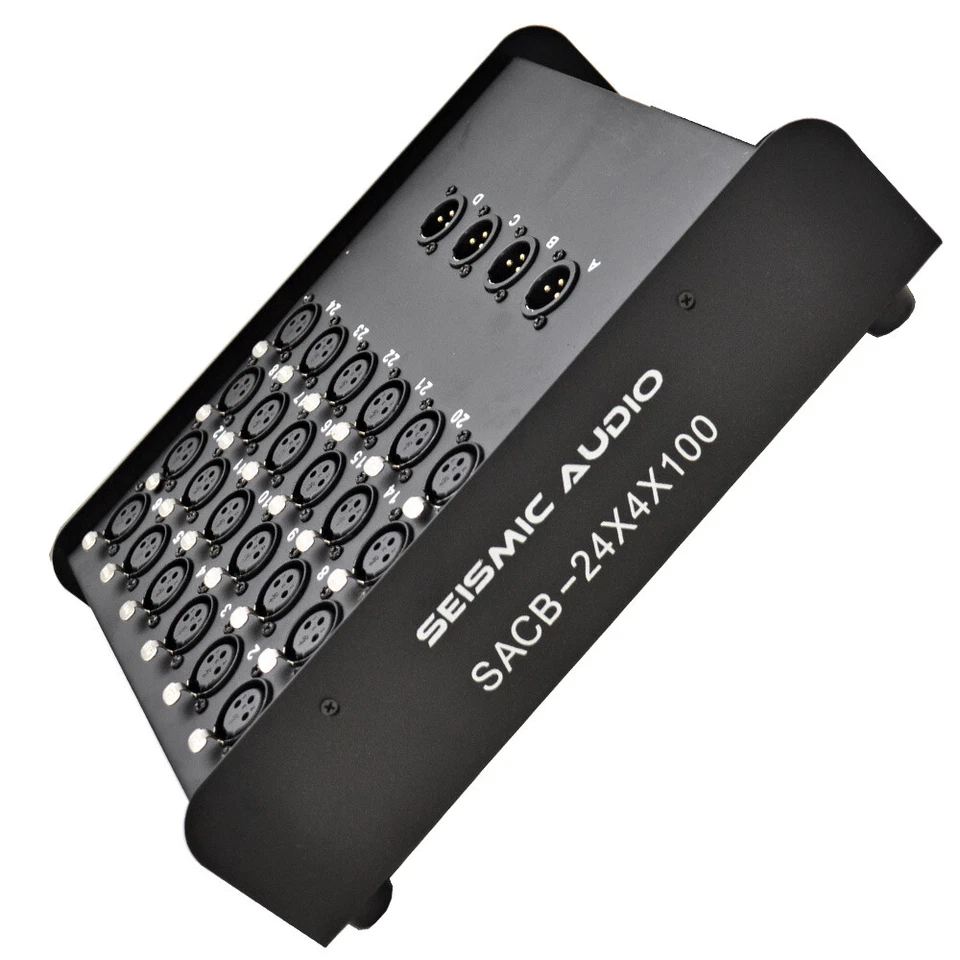 Seismic Audio 24x4 Channel XLR Low Profile Circuit Board Snake Cable - 100 Feet - Image 2 of 4