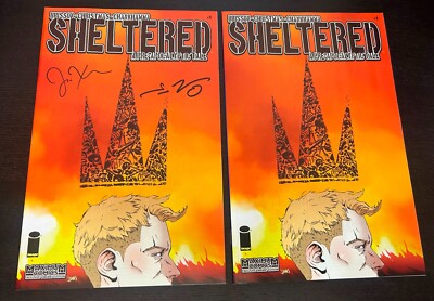 SHELTERED #1 (Image Comics 2013) -- Maximum VARIANT + Double SIGNED