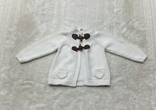 OshKosh B gosh Baby Boys 24M Cream Knit Cardigan Sweater Double Toggle Closure