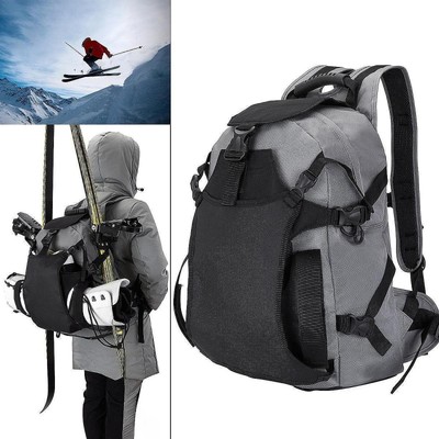 Ski Backpack Multipurpose Water Resistant Ski Bag for Skating Hiking Camping