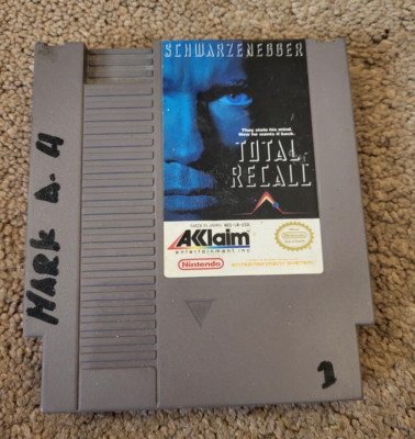 Total Recall Nintendo 1990 Game Cartridge