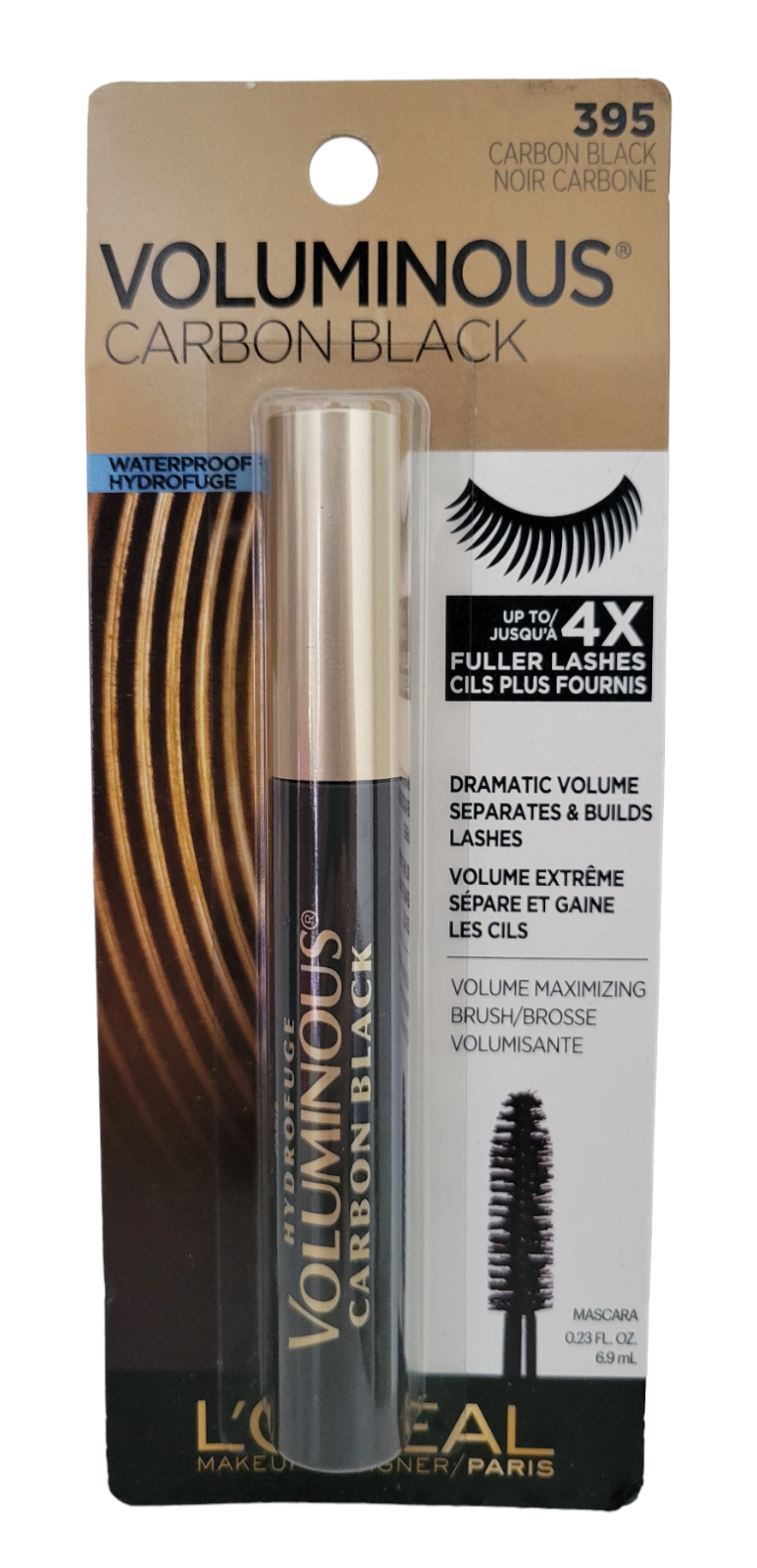 Loreal Voluminous Curved Brush Mascara 340 Black Noir Full Size 8 Ml