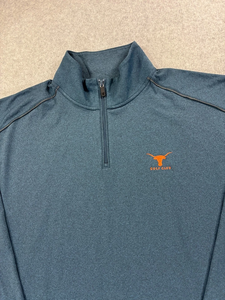 Texas Longhorns Golf Club Greg Norman 1/4 Zip Stitched Logo Pullover (Men's 2XL) - Image 2 of 4