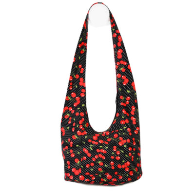 Sac Bandoulière été En Coton Multicolore - Taille Moyen - Grand Format - Idéal Shopping & Voyage
