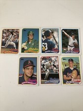 1989 Topps Nolan Ryan Rickey Henderson Greg Maddox Jose Canseco Mark Grace