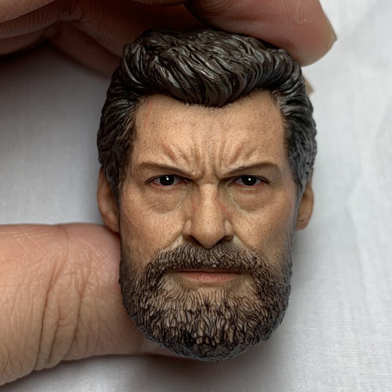 1/6 Old Logan Wolverine Head Sculpt DIY 12'' HT Action Figur