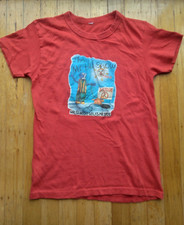 Vintage 1979 Mr. Bill Show Sluggo Walks Spot Red T-Shirt SNL Saturday Night Live