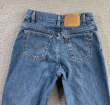 Vintage Levis Jeans Womens 5 JR Fits 28x28 550 Relaxed Taper 90s Mom Made in USA