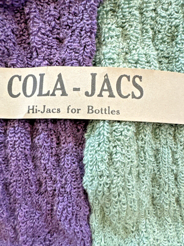 6 Vintage Hi-Jacs Beer Bottle Cover Sleeves Drink Cola-Jacs Koozies 1950's w Box - Picture 11 of 11