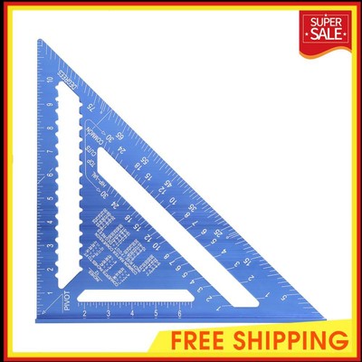 12 inch Triangle Ruler High-Precision Measuring Tool Angle Ruler for Woodworking