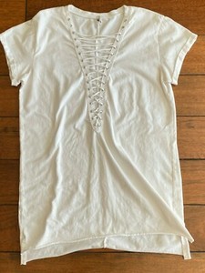 tie up oversized t shirt