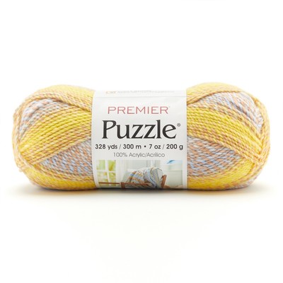 Premier Puzzle Yarn-Sunny Sky - 3 Pack