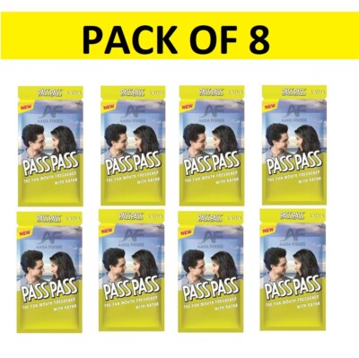 Pass Pass Minty Mix Mouth Freshener ( Pack Of 8 ) FOR Dinning Table EACH 9GM