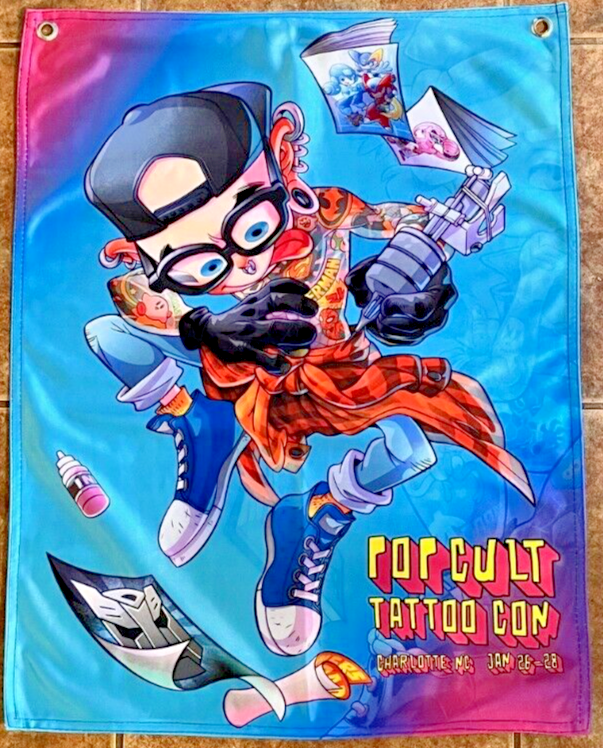 Pop Cult Tattoo Con Charlotte NC Jan 26-28 2024 Flag the First Ever Event  