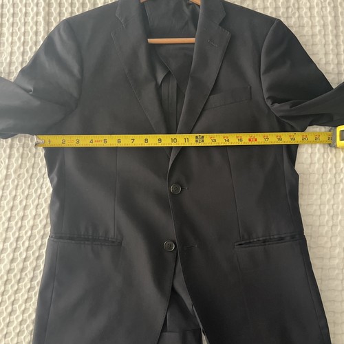 Uniqlo Blazer Men’s Slim Wool Blend Sports Coat Blazer Jacket Dark Navy Blue XS - Picture 6 of 8