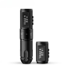 Wireless Tattoo Machine Adjustable Stroke 2-4mm Cartridge 1800mAh Coreless Motor