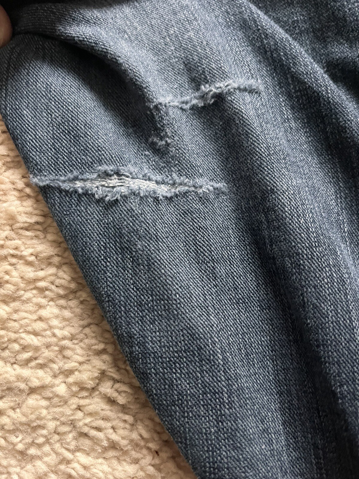 Torrid Women's 16R Jeans Jegging Premium Stretch Dark Denim Some Damage READ