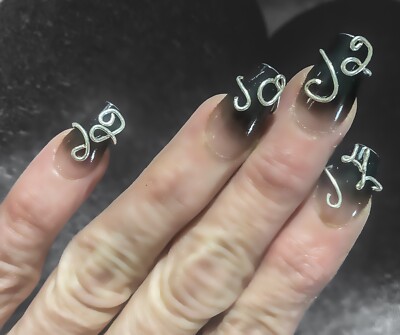 Sterling Silver Fingernail Rings, Memorial Rings, Sobriety Momentos, Trendy Ring