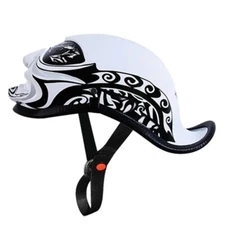 Retro Trendy Half Helmet Motorcycle Helmet Electric Bicycle Scooter Universal He