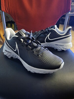 New Nike React Infinity Pro Golf Shoes Cleats Black Grey CT6620-004 Sz 9.5