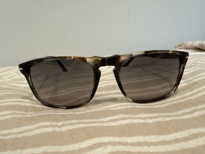 persol sunglasses stripped brown/crystal PO3059S