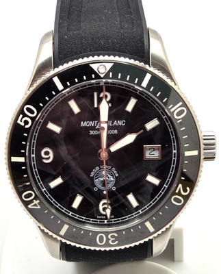 Montblanc 1858 Iced Sea Men's automatic watch 42mm case Black dial works