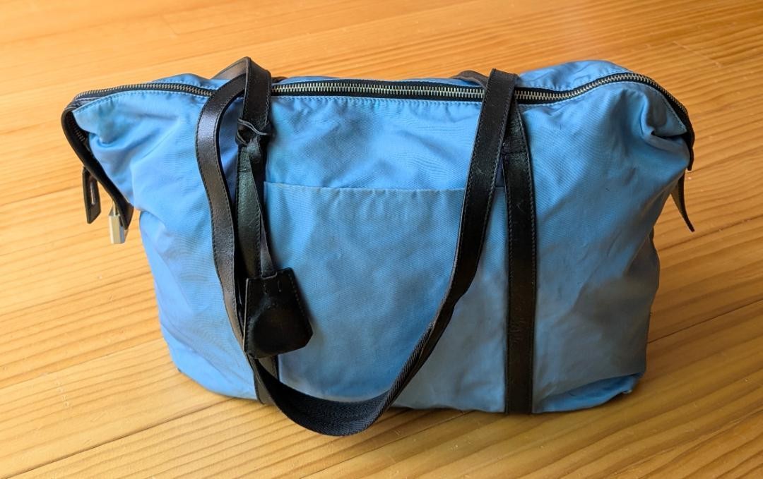 Prada Nylon Tote Handbag Unisex Preowned Japan Import
