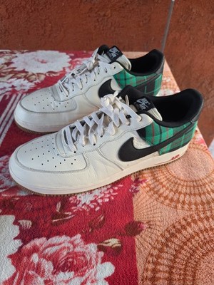 Nike Air Force 1 Low  07 Men's Size 15 Plaid Pale Ivory Stadium Green DV0791-100
