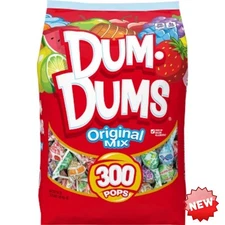   Dum Dums Original Mix Lollipops Candy – 300ct