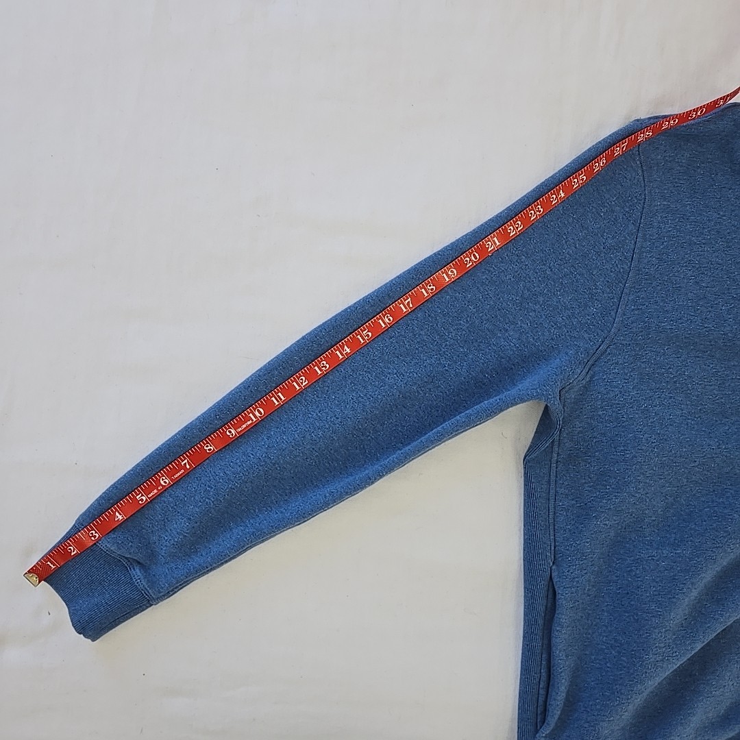 Mack Weldon Ace Half Zip Pullover Ice Storm Heather Blue Men's XL 1/4 Zip