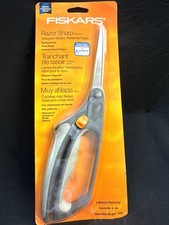 fiskars razor sharp scissors for fabric spring assisted arthritis creased box